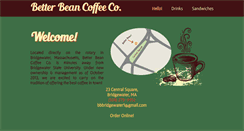 Desktop Screenshot of betterbeancoffee.com