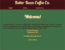 Tablet Screenshot of betterbeancoffee.com